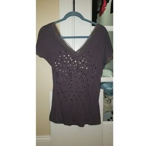 Purple sparkly t shirt